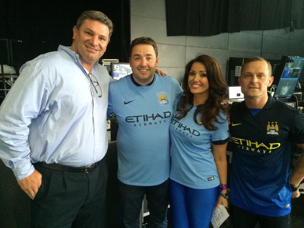 ICP Networks MD Matt Archer with Jason Manford backstage at City Live