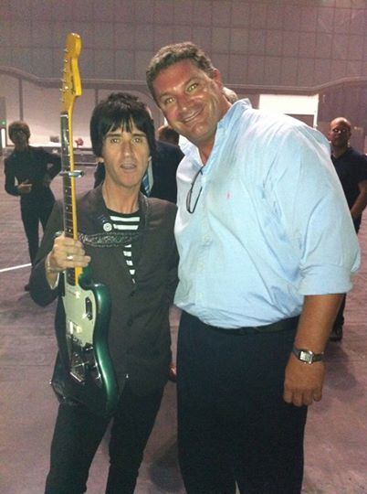 ICP Networks MD Matt Archer with Johnny Marr at City Live